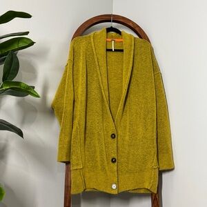 Free People SMALL Eucalyptus Wool Blend Oversized Cardigan Sweater